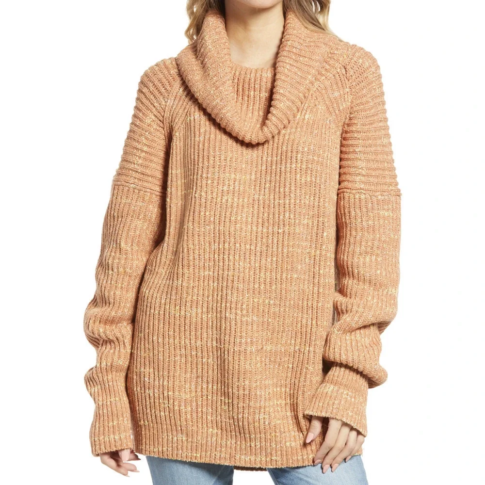 Free People Leo Tunic Sweater​​​​​​​​​​​ in Petal Combo, Size XS​